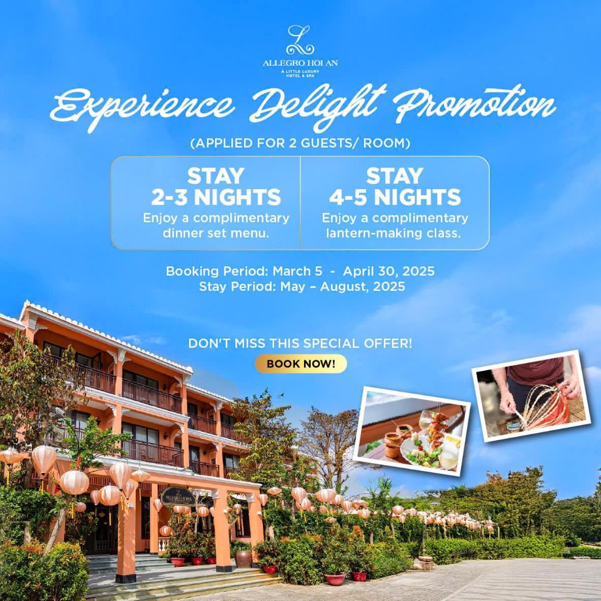 Allegro Hoi An . A Little Luxury Hotel & Spa Екстериор снимка A promotional banner for a resort